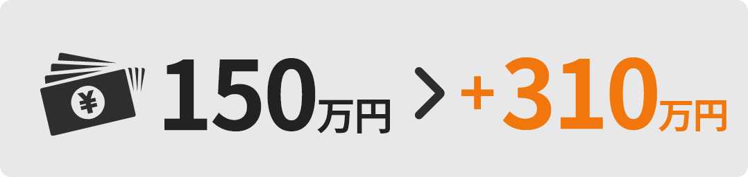借金150万円から0円になり、さらに310万円の過払い金を回収